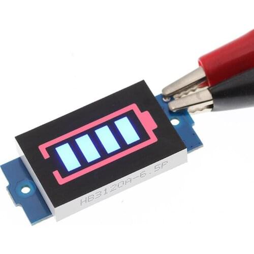 1S 2S 3S 4S 18650 Lithium Battery Capacity Indicator Module 16.8V Blue Display Electric Vehicle Battery Power Tester
