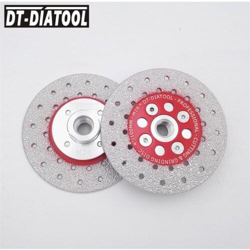 2pcs/pk Double Side Coated Diamond Cutting discs Grinding Wheel Saw blade M14 Thread Shaping polishing marble concrete 4 inches