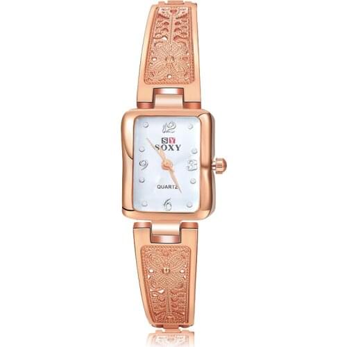 2020 Brand SOXY Women Bangle Watch Popular Style Bracelet Quartz Watches Fashion Unique Designer Ladies Watch relogio feminino