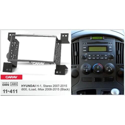 2Din Radio Fascia for HYUNDAI H-1 Starex i800 iLoad iMax Stereo Panel Mounting Installation Dash Kit Trim Frame CARAV 11-411