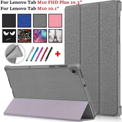Coque For Lenovo Tab M10 Plus Case X606F X606X Tablet Fold Cover For Lenovo Tab M10 FHD Plus 10.3 M10 M 10 10.1 X605F L X505F L