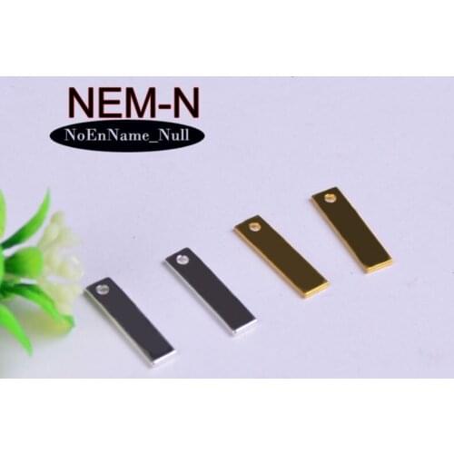 20pcs/lot 15.4*4*0.9mm copper gold color long Strip Charms Pendants Jewelry Making Handmade Accessories DIY ornamentation