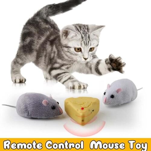 Simulation Infrared Electric Prank Jokes Remote Control Mouse Model Rc Animals Mouse on Radio Control for Cat Toys for Kids