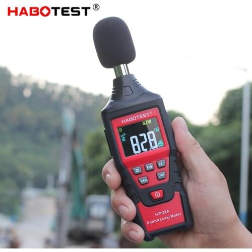 Sound Level Meter Decibel Meter Noise Sensor HABOTEST HT622A NOISE Measuring Indicator Mini Digital Decibel Monitor db logger