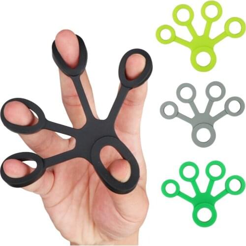 Hand Gripper Silicone Finger Expander Exercise Hand Grip Wrist Strength Trainer Finger Exerciser Resistance Bands Fitness Massag