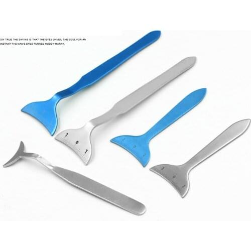 Korean lying silkworm plastic surgery beauty instrument measuring ruler double eyelid tool artifact assistant lying silkworm pla