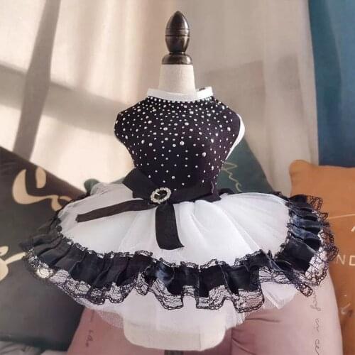 Summer Dog Dress Tullle Pets Dog Clothes for Small Dogs Party Wedding Dresses Bowknot Puppy Costume Spring Pet Clothes Chihuahua