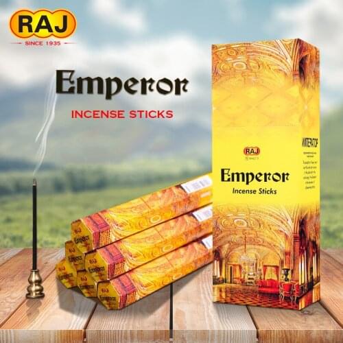 RAJ Natural India Stick Incense Bulk,Emperor Flavor Aroma Therapy,Clean Air Fragrance Relax,Yoga,Meditation,Refresh,Gift Pack