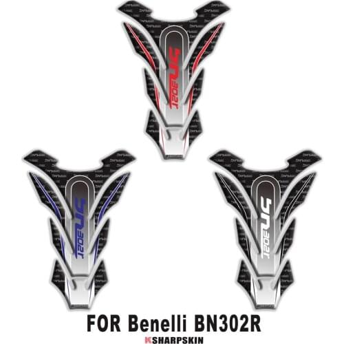 New motorcycle 3D fuel tank pad fish bone protection stickers personalized decorative decals for Benelli BN302R