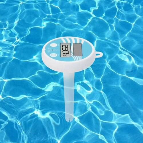 LCD Display Swimming Pool Temperature Measurement Floating Aquarium Waterproof Digital Thermometer Solar Powered Bath Water Spa
