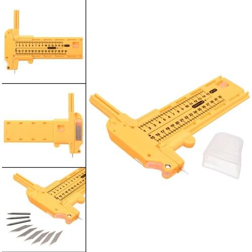 PVC Plastic Circle Cutter Paper Leather Compass Circles Cutting Tool 1-30cm + 6pcs Spare Blades + 3pcs Leads Tool Set