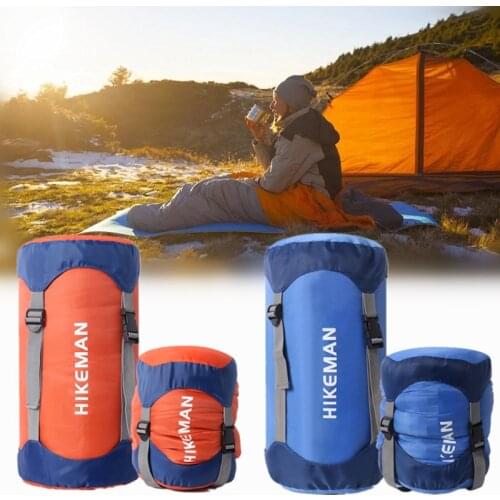Outdoor Sleeping Bag Ultralight Waterproof Compression Bag Tightening Bag Down Cotton Hiking Camping Sleeping Bag