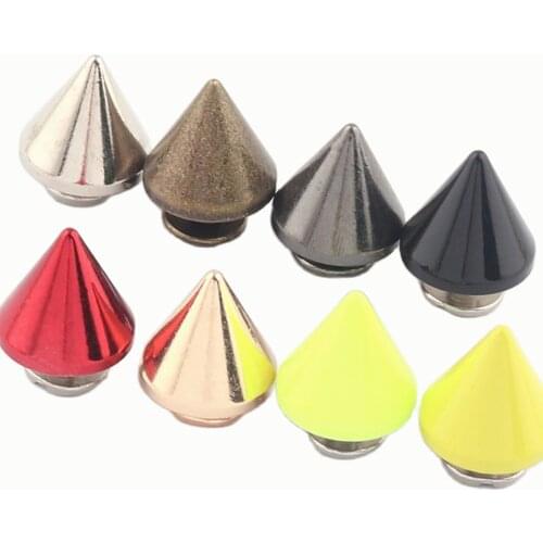 Lemon Screw Punk Spikes Studs back with Screws,Leather Craft Screw Punk Stud Metal Screw Rivet Leather Jacket Belt Crafts DIY