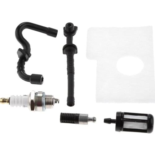 6Pcs/set Chainsaw Air Filter Fuel Oil Line Filter Spark Plug Kit For Stihl 017 018 MS170 MS180 MS 170 180 Chainsaw Parts