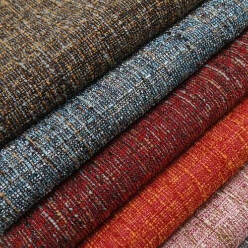 Handmade DIY High Quality Polyester Linen Fabric Wear-resistant and Breathable Household Items Sofa Tablecloth Fabrics