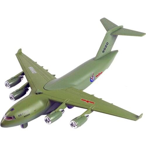 High simulation Alloy Diecsts Boeing C17 Transport Plane Pull Back Light Sound Aircraft Model Gift for Kids Free Shipping
