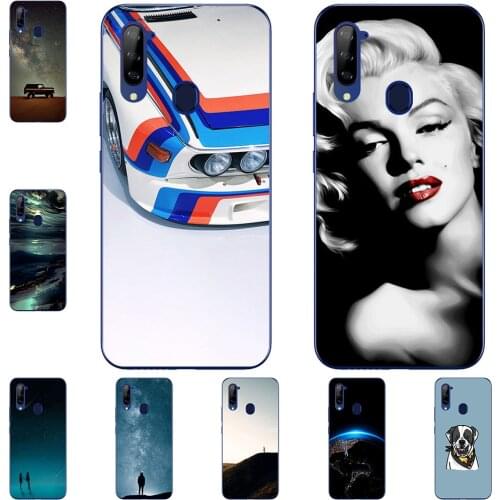 I am alone Phone Case For ZTE Libero 5G 6.5 inch Bags Fashion Luxury Color Cartoon Printed Paint Mobile