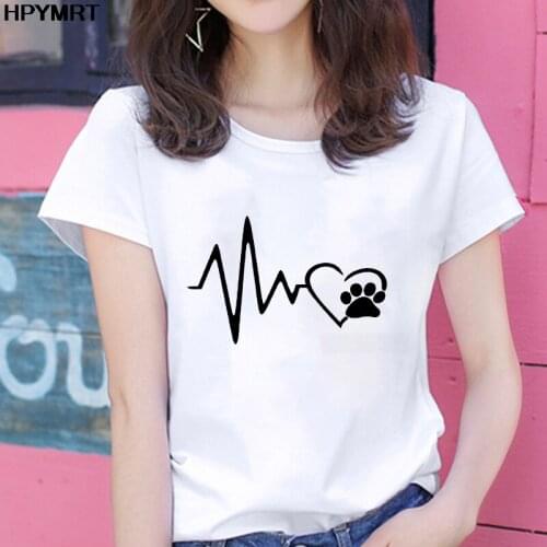2020 New Harajuku Love Print Women T-shirts Casual Tee Tops Summer Short Sleeve Female T shirt for Women Clothing fashion tshirt