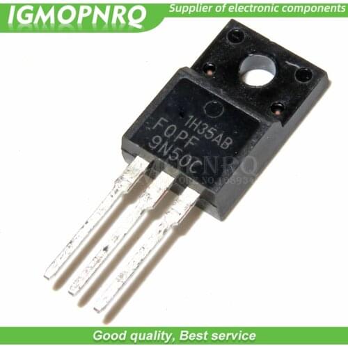 10pcs/lot FQPF9N50C 9N50C MOSFET N-CH 500V 9A TO-220F New Original Free Shipping