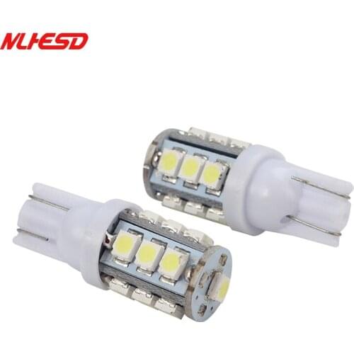 10pcs T10 1210 3825 13SMD 161 168 184 192 LED Car Interior Dome Map Reading Light Bulbs License Plate Lamps White