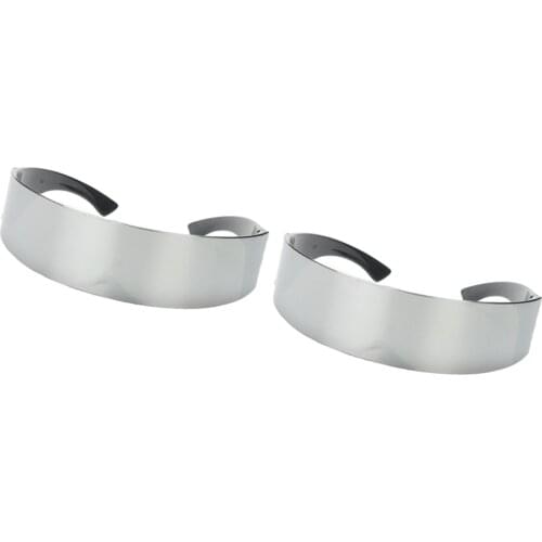 2 Pieces Stylish Metallic Silver Outer Space Robot Alien Eyeglasses Shade Eyewear Future Soldier Sunglasses