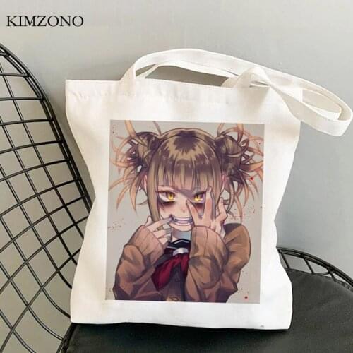 Ahegao shopping bag shopper reusable bolsa bolsas de tela canvas cotton bag bolsas ecologicas sac cabas fabric foldable sacolas