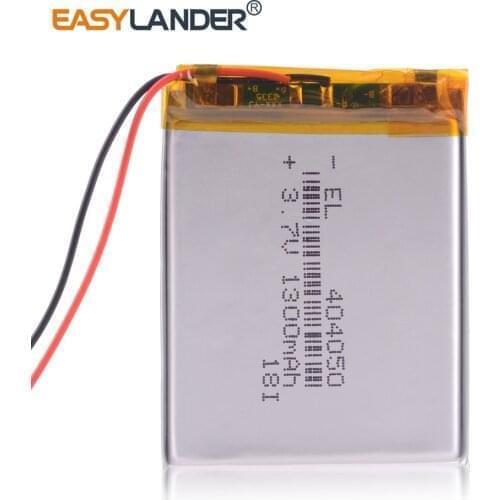404050 3.7V 1300mAh Rechargeable li Polymer Li-ion Battery For bluetooth Wrist Watch pen MP3 MP4 Game Player 044050