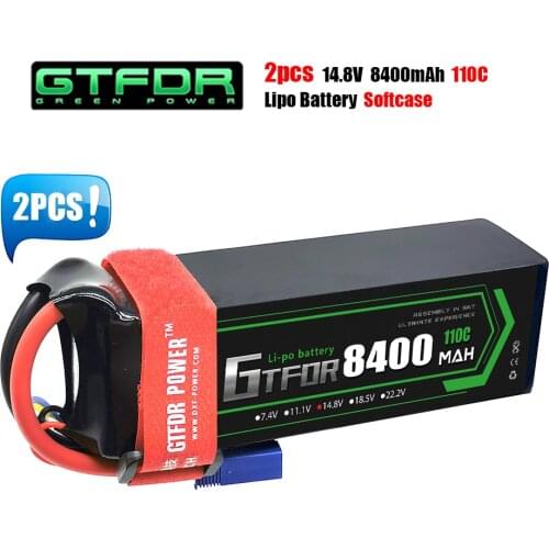 GTFDR 2PCS Lipo Battery 2S 7.4V 5200mah 6200mAh 6500mah 7300mah 7000mah 50C 60C 100C 120C 200C 130C 260C HardCase For RC car