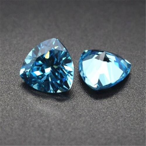 Aquamarine Gemstone Trilliant Cut Aquamarine Gem Triangular Faceted Gemstone 6 Sizes to Choose GA62
