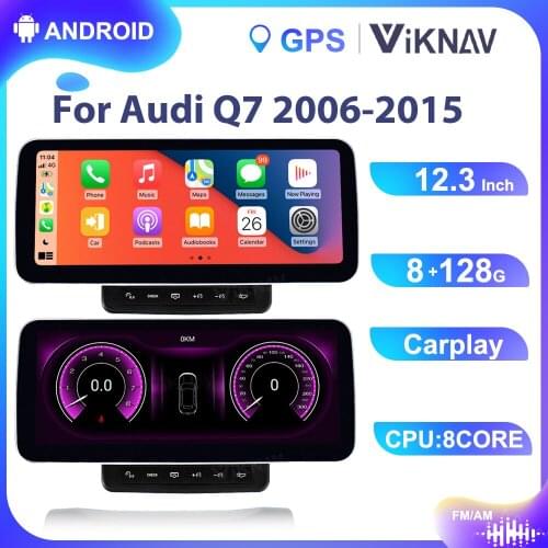 12.3inch Android Car For AUDI Q7 2006-2015 HD Screen WIFI Radio Player DVD Multimedia Player GPS Navigation 2din