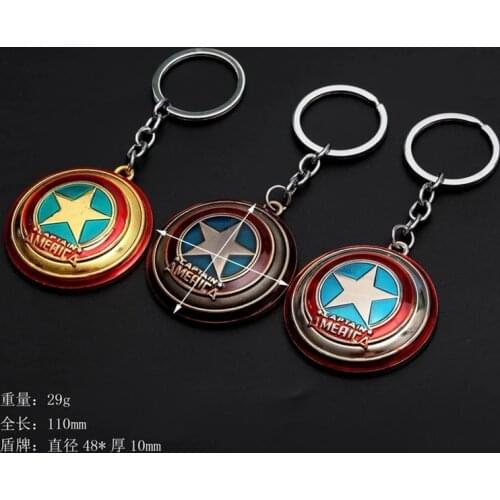 Marvel Superhero Figure Keychain Ironman/Captain America / Trinket Avengers Key Chain Spiderman/pirate Key Ring Holder Gift Toys