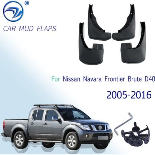 Mudflap for Nissan Navara Frontier Brute D40 2005~2016 Fender Mud Guard Splash Flaps Mudguards Accessories 2006 2007 2008 2009