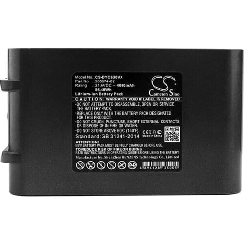 CameronSino for DYSON Absolute DC58 DC61 DC62 DC62 Animal DC72 DC74 Animal V 6 Animalpro V6 Absolute V6 Animal battery