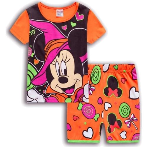 Kids Mickey Pajamas Children Sleepwear Baby Spider Sets Boys Girls Animal Pyjamas Pijamas Cotton Nightwear Clothes Kids Clothing