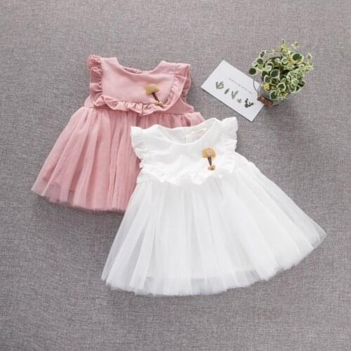 Childrenswear Baby Girls Dress Summer New Style Girls Princess Veil Infants Western Style Childrenswear Fashion