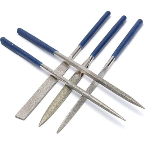 HT03 180mm Ceramic Emery Rasp Needle Diamond Files Cutting Tool 5pcs