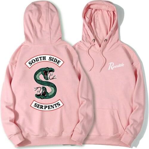 Riverdale Hoodie Men South Side Serpents Streetwear Cotton Fleece Sweatshirts Women Hooded Pullover Print Winter Warm Tops