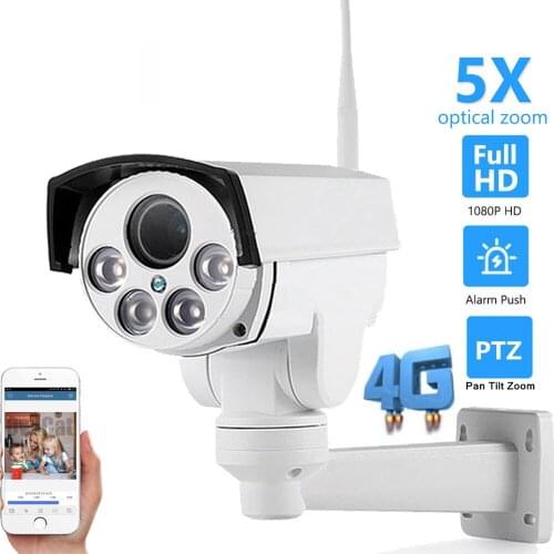 OwlCat 3G 4G PTZ IP Camera 1080P Wireless AP MiFi 2MP 5MP 5X 10X Zoom Pan Tilt Audio Sound Monitoring CCTV Security Surveillance