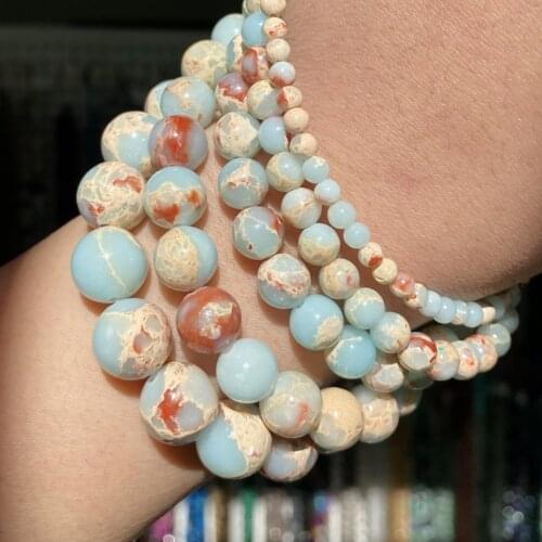 Natural Shoushan Stone Round Loose Spacer Beads For Jewelry Making Diy Handmade Bracelet Charm Accessories 6-10 mm 15