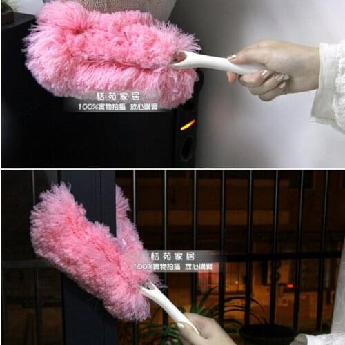 Mini Cute Feather Duster Pink Superfine Fiber Replaceable Washable Household Duster Small Creative V-split Duster Free Shipping