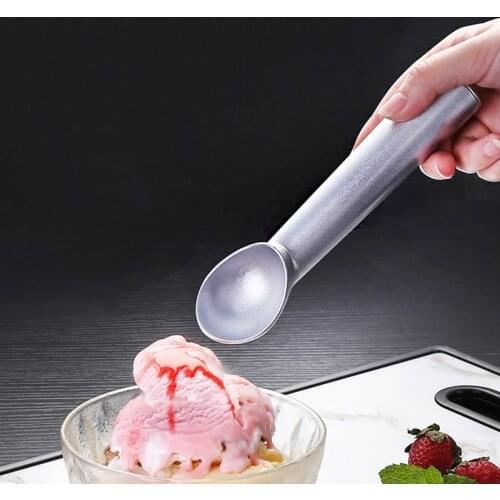 Reusable Household Ice Cream Tool Portable Aluminum Alloy Non-stick Anti-feeze Ice Cream Scoop Spoon for Home Kitchen accessory