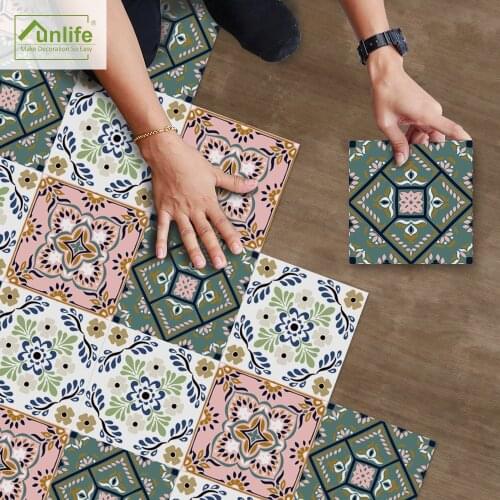 Funlife Floor Stickers Decorative Peel & Stick Tile Anti-Slip Self-Adhesive Waterproof Wall Sticker for Bathroom Kitchen Floor