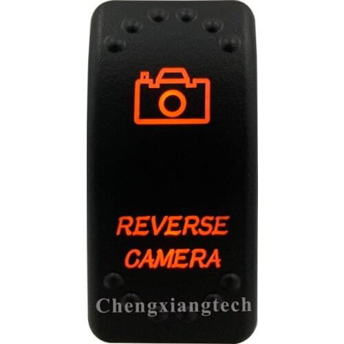 Orange Led Light - Car Boat Caravan Marine Rocker Switch- Laser Eatched- Reverse Camera - for Carling ARB NARVA 4X4 -Waterproof