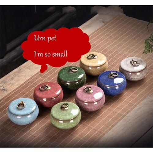 Pet ashes box coffin mini dog cat bird amphibian environmental protection home death ceramic souvenir jar