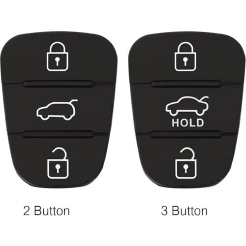 Rubber Button Pad Car Key Shell Replacement Fit For Kia Rio Ceed Flip Remote Hyundai Solaris Accent Tucson l10 l20 l30 #292109