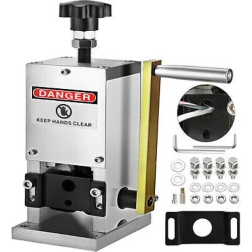 Manual Wire Stripping Machine 0.06-0.98 with Manual Crank Portable Wire Stripping Tool Copper Scrap Recycling