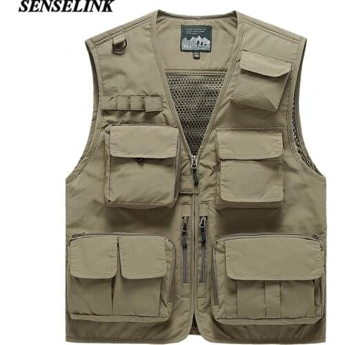 Мужские жилеты с карманами SENSELINK China At AliExpress