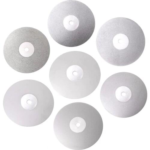 BENGU 6 Inch Grit 80/180/240/400/600/1000/3000 Diamond Coated Flat Lap Wheel Jewelry Grinding Polishing Disc