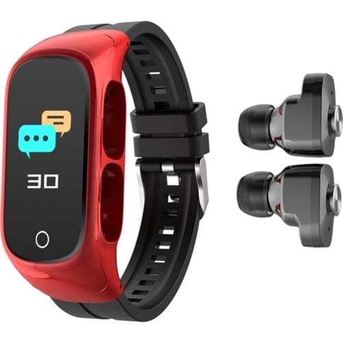 N8 Wristband Smart Watch Heart Rate Blood Pressure Measurement Bracelet Bluetooth Dual Headset Call Smartwatch For IOS Android