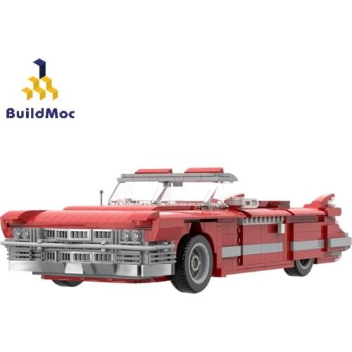 BuildMoc Technical Car Model MOC Supercar Cabriolet Sport Vehicle High-tech Building Blocks Brick Technician Toys For Children